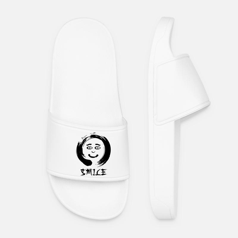 Enzo zen smiley Ensie Smile - Women’s Pool Sliders - white