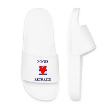 BONNE RETRAITE - Claquettes Femme - blanc - Devant