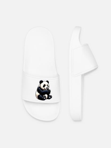 Panda - Frauen Badelatschen - Weiß