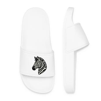Zebra - Women’s Pool Sliders - white - Front