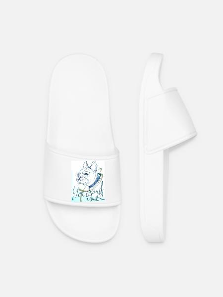 Frenchie - Frauen Badelatschen - Weiß