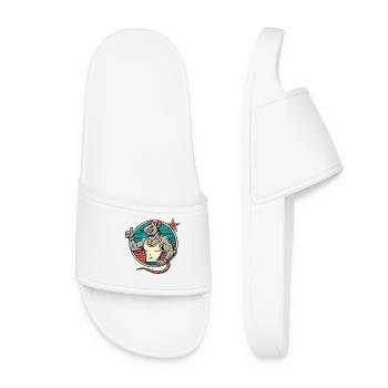 Fit Gym Rat Thumbs Up - Women’s Pool Sliders - white - Front