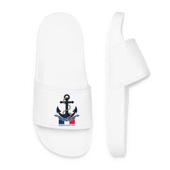 Marine Nationale - Claquettes Femme - blanc - Devant
