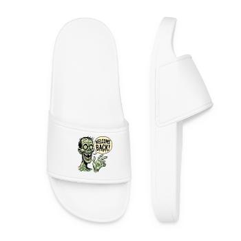 Happy Zombie: Welcome Back - Women’s Pool Sliders - white - Front