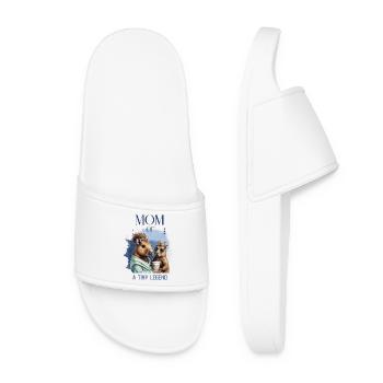 Mom of a little king - Women’s Pool Sliders - white - Front