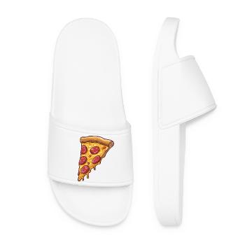 Pepperoni Pizza Slice Food Lover - Frauen Badelatschen - Weiß - Vorne