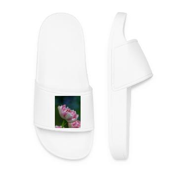 Tulpe Nahaufnahme - Frauen Badelatschen - Weiß - Vorne