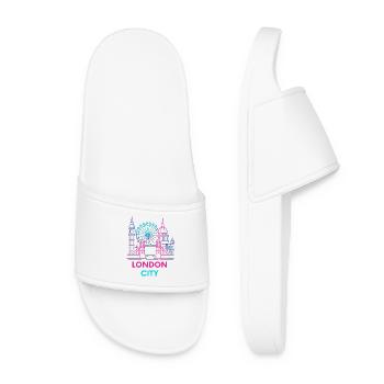 London Neon Skyline - Women’s Pool Sliders - white - Front