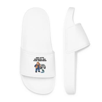 Chief: Wildlife accident with fish - Women’s Pool Sliders - white - Front