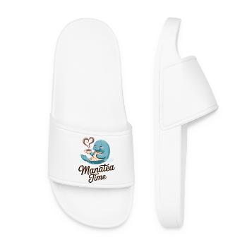 Lamantin Animal Marin Océan Adore Thé - Claquettes Femme - blanc - Devant