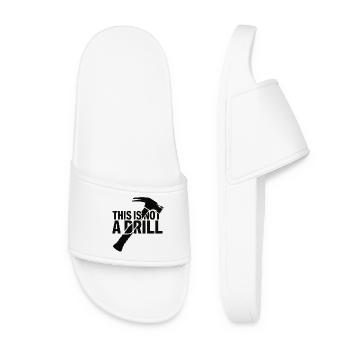 Ce n’est pas un exercice. Marteau - Claquettes Femme - blanc - Devant