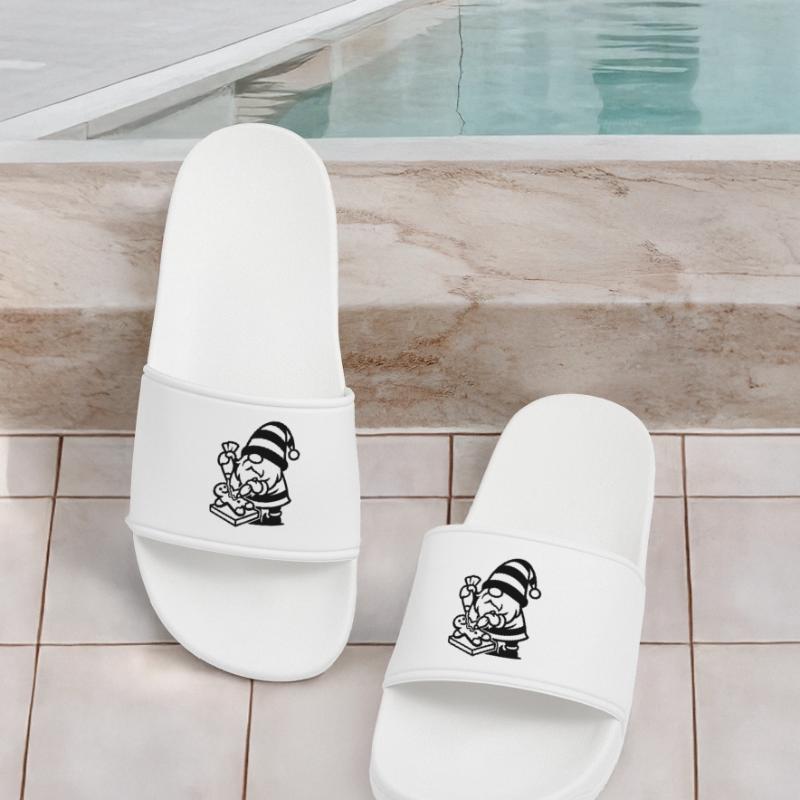 Gingerbread Baking Gnome Women’s Pool Sliders