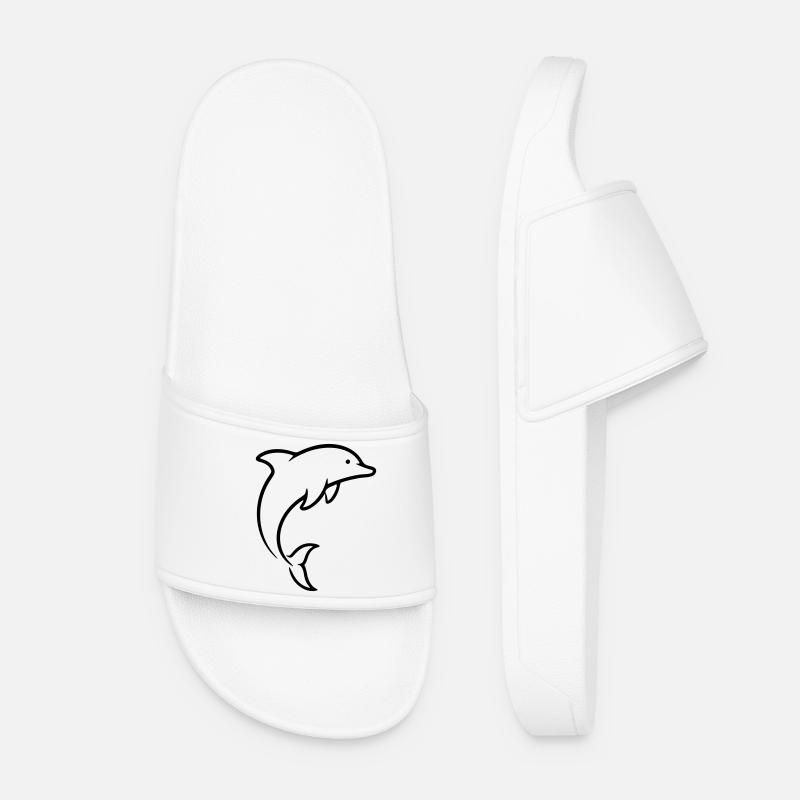 Delfin - Frauen Badelatschen - Weiß