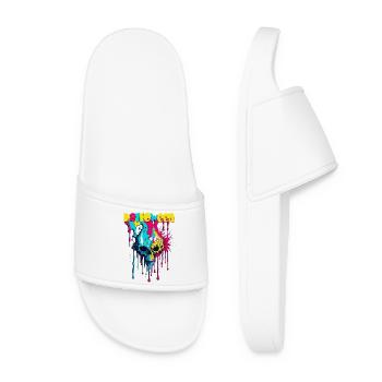 Néon d’Halloween - Claquettes Femme - blanc - Devant