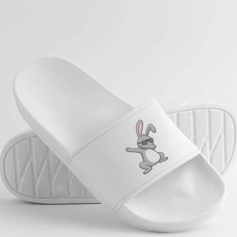 Easter Bunny Dab Easter Dabbing Bunny Women’s Pool Sliders