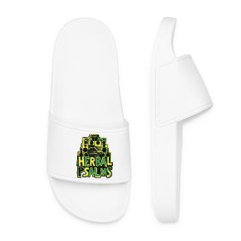 Dub Reggae Herbal Psalms - Women’s Pool Sliders - white - Front