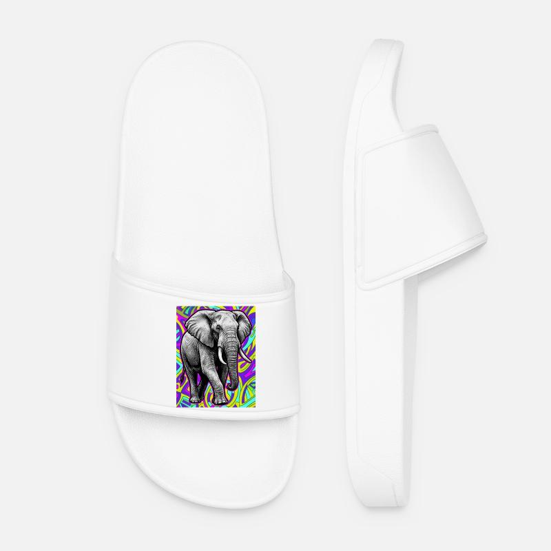 elephant - Women’s Pool Sliders - white
