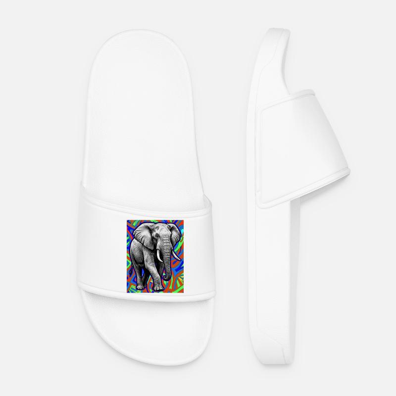 Elefant - Frauen Badelatschen - Weiß