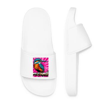 martin-pêcheur - Claquettes Femme - blanc - Devant