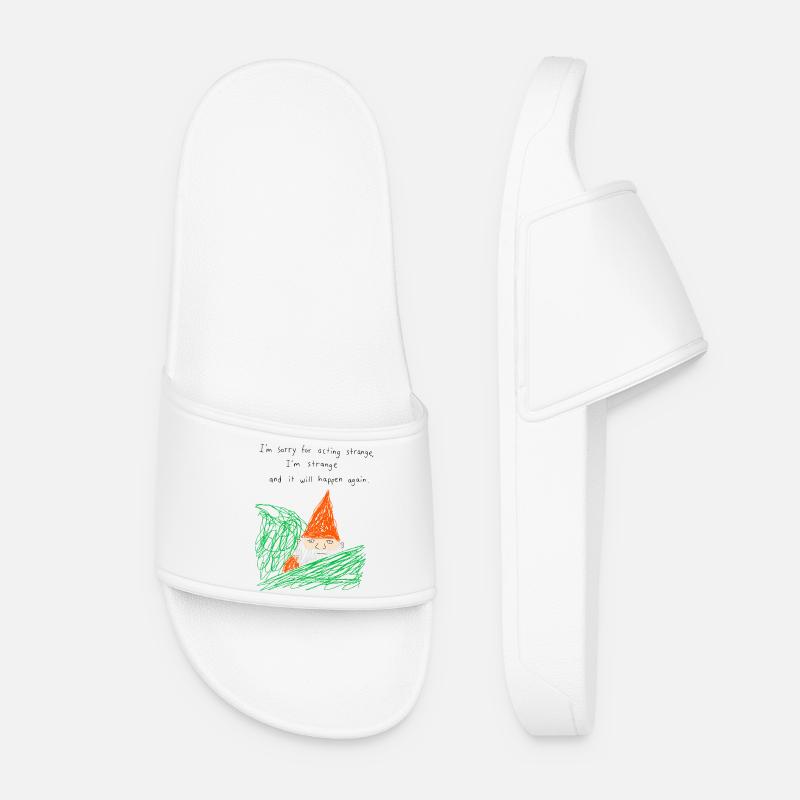 Désolé d’agir comme un gnome de jardin bizarre - Claquettes Femme - blanc