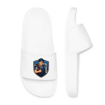 Héros sanitaire avec clé à molette - Claquettes Femme - blanc - Devant