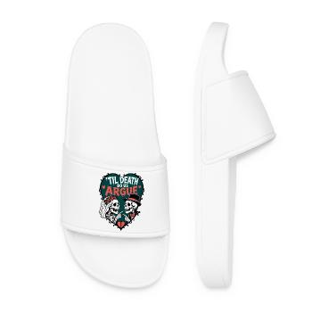 Til Death Do Us Argue - Women’s Pool Sliders - white - Front