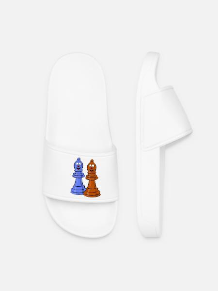 échecs - Claquettes Femme - blanc