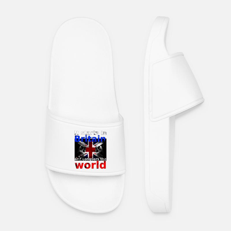 Grande-Bretagne - Claquettes Femme - blanc