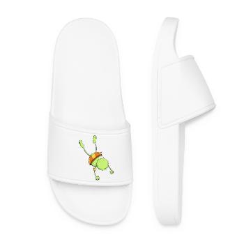 Bathing frog with water wings I Summer - Women’s Pool Sliders - white - Front