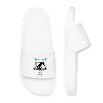 Beer Drama ART - Women’s Pool Sliders - white - Front