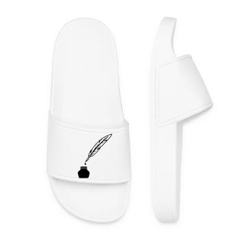 Spring as pen to write - Women’s Pool Sliders - white - Front