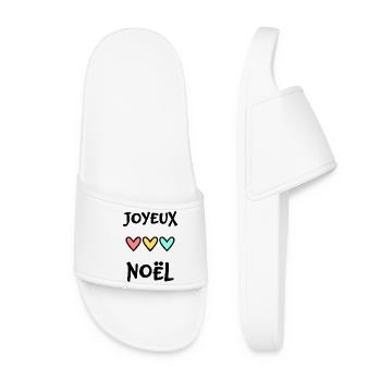 BONNE ANNEE. SAINT SYLVESTRE. NOUVELLE ANNÉE - Claquettes Femme - blanc - Devant