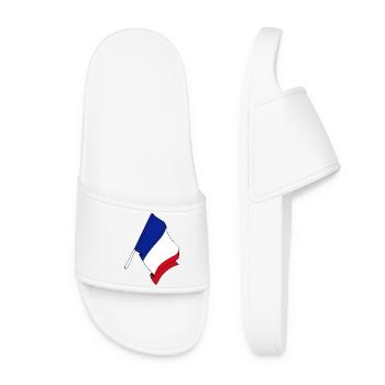 Flag: France - Women’s Pool Sliders - white - Front