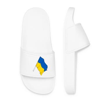 Flagge Ukraine - Frauen Badelatschen - Weiß - Vorne