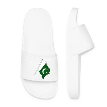 Flag Pakistan - Women’s Pool Sliders - white - Front