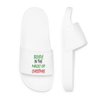 Believe in the magic of Christmas - Women’s Pool Sliders - white - Front