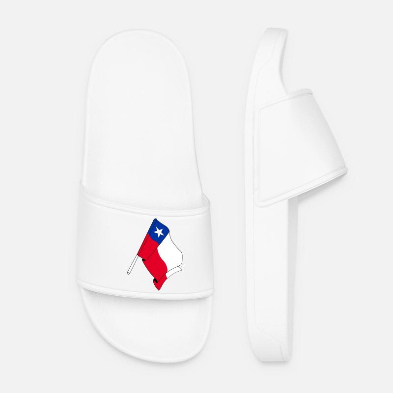 Flagge Chile - Frauen Badelatschen - Weiß