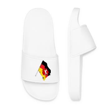 Drapeau Basse-Saxe - Claquettes Femme - blanc - Devant