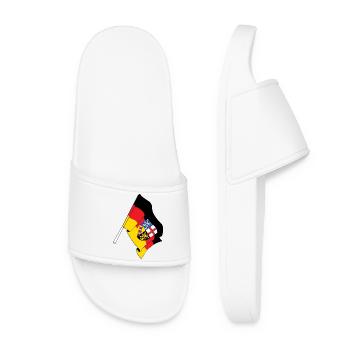 Flag Saarland - Women’s Pool Sliders - white - Front