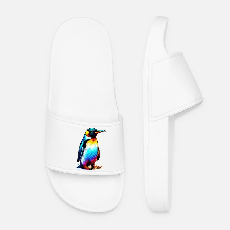Pinguin - Frauen Badelatschen - Weiß