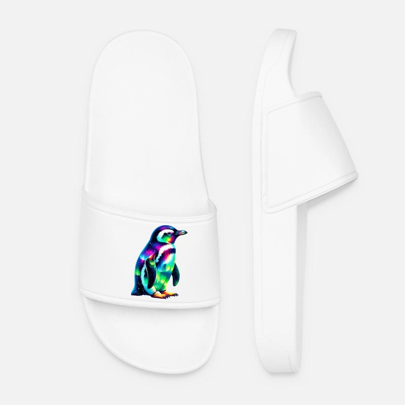 Pinguin - Frauen Badelatschen - Weiß