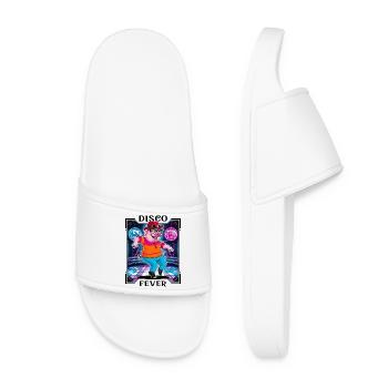 Cochon disco cool - Claquettes Femme - blanc - Devant