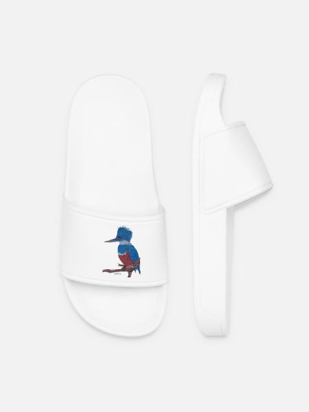 Un martin-pêcheur charismatique. - Claquettes Femme - blanc