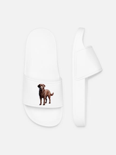 Labrador Hund - Frauen Badelatschen - Weiß