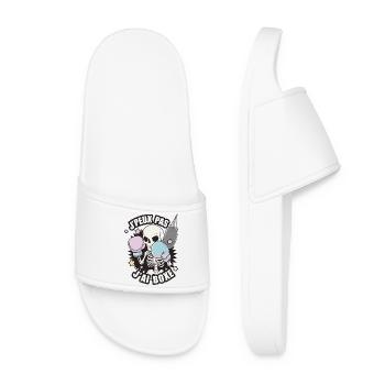 Je peux pas j'ai boxe - Claquettes Femme - blanc - Devant