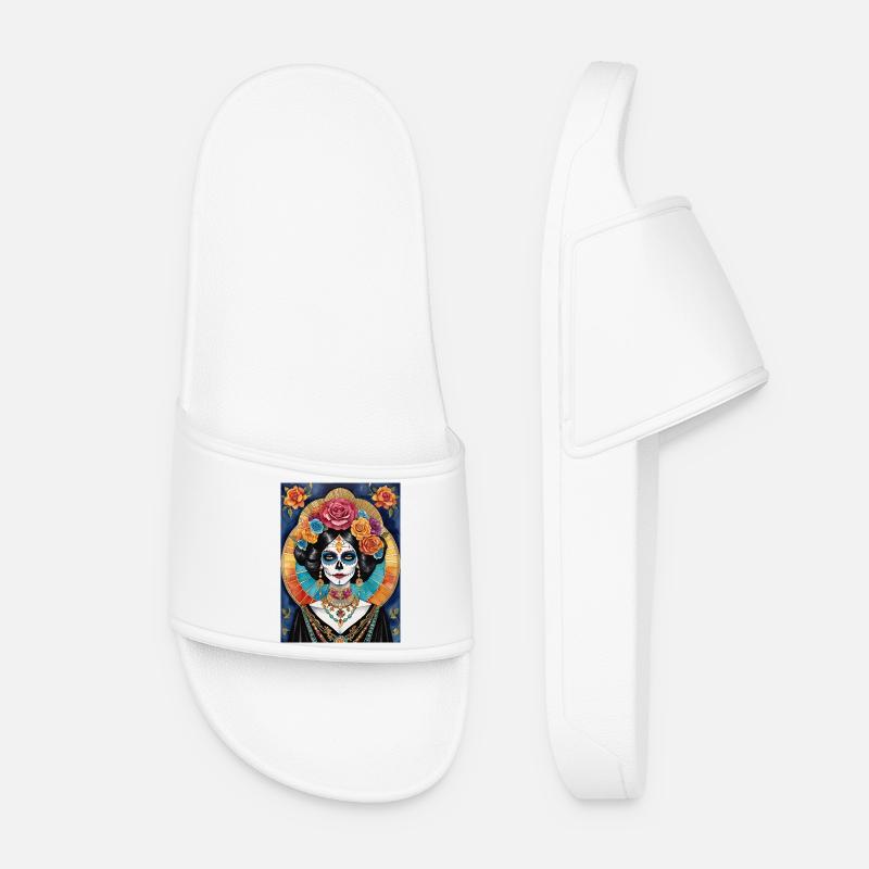 LA CATRINA DELUXE - Women’s Pool Sliders - white