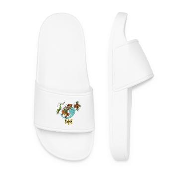 Tiki Schlittschuh - Frauen Badelatschen - Weiß - Vorne
