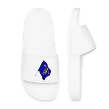 Drapeau de l’Oregon - Claquettes Femme - blanc - Devant