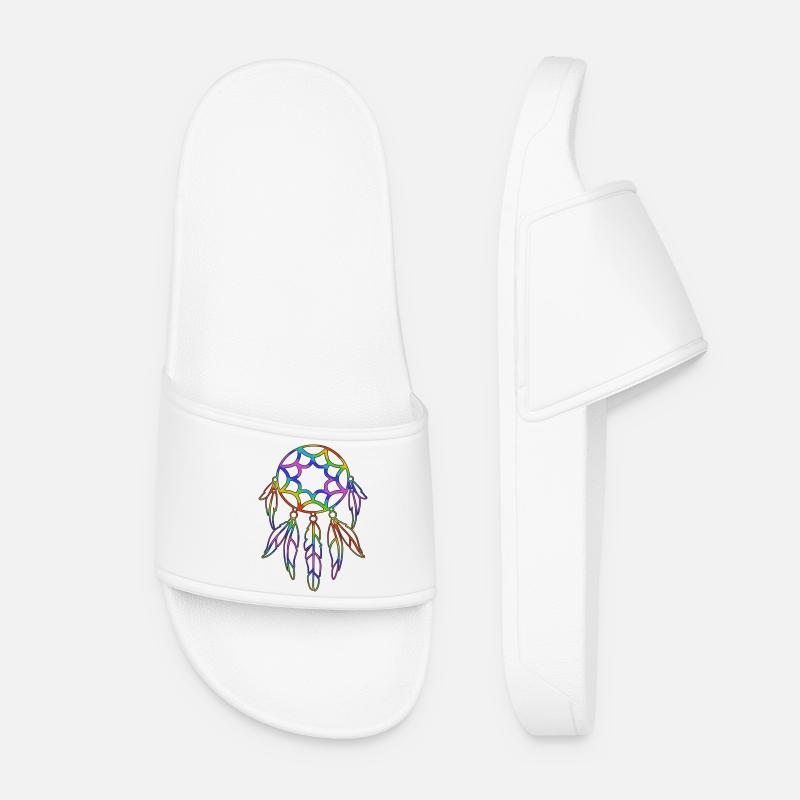 Dream catcher design - Women’s Pool Sliders - white