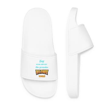 Inspiring motivational pressure - Women’s Pool Sliders - white - Front